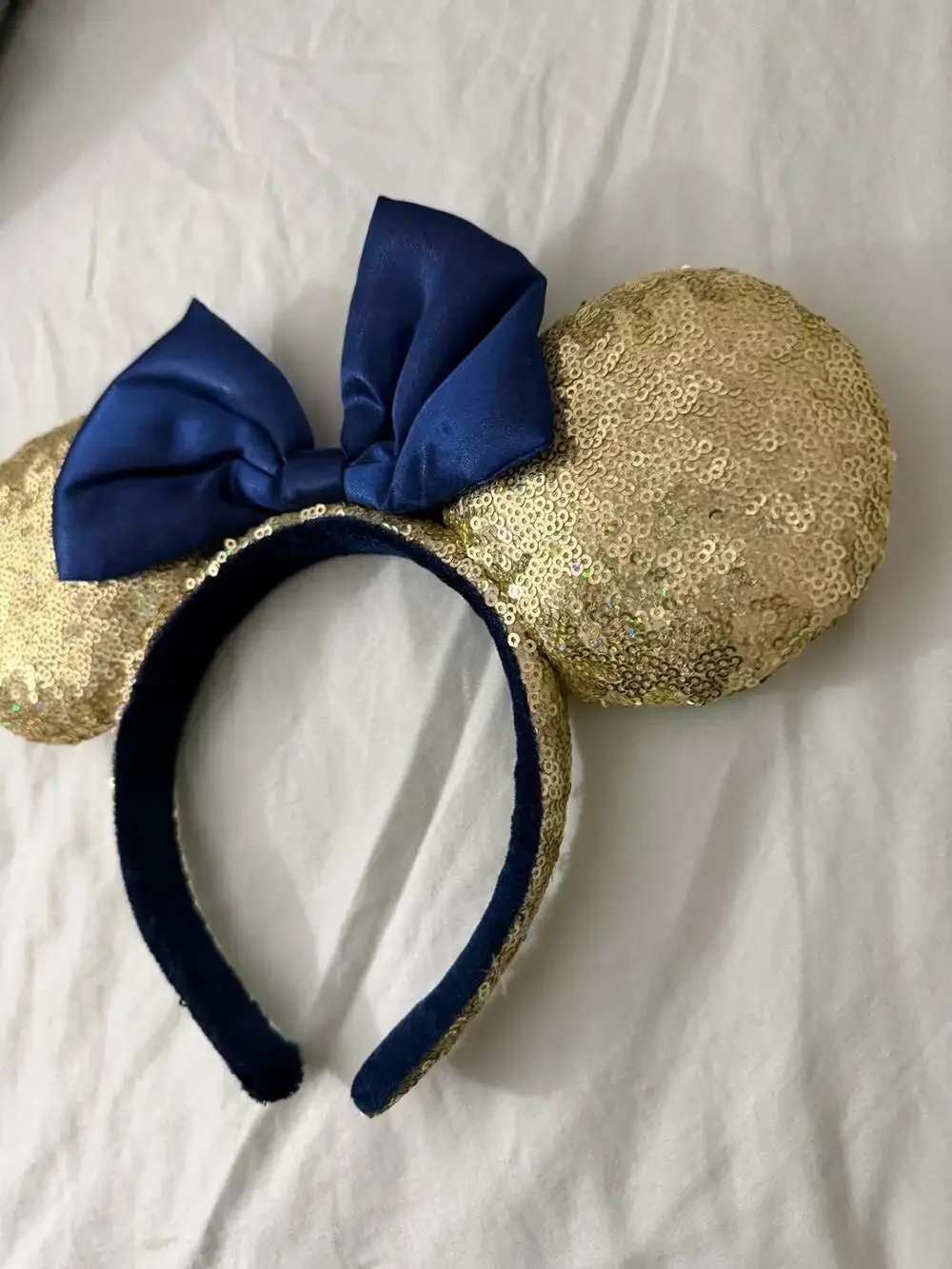Disney Parks 50th Anniversary EARidescent Gold Sequin Ears Headband